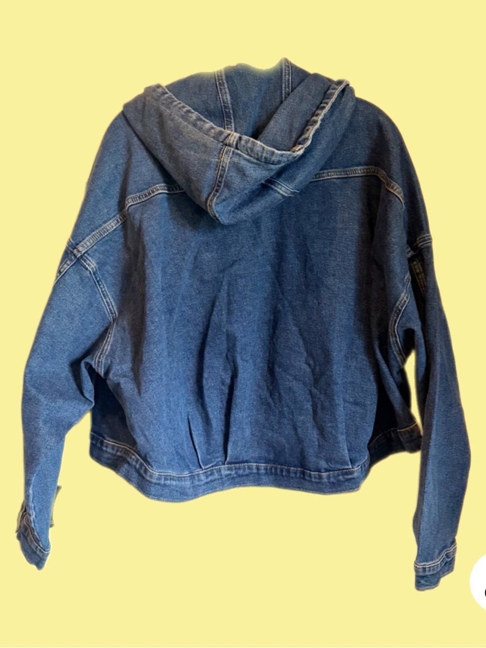 Ruti Cropped Hooded Denim Jacket NWT - Picture 4 of 6